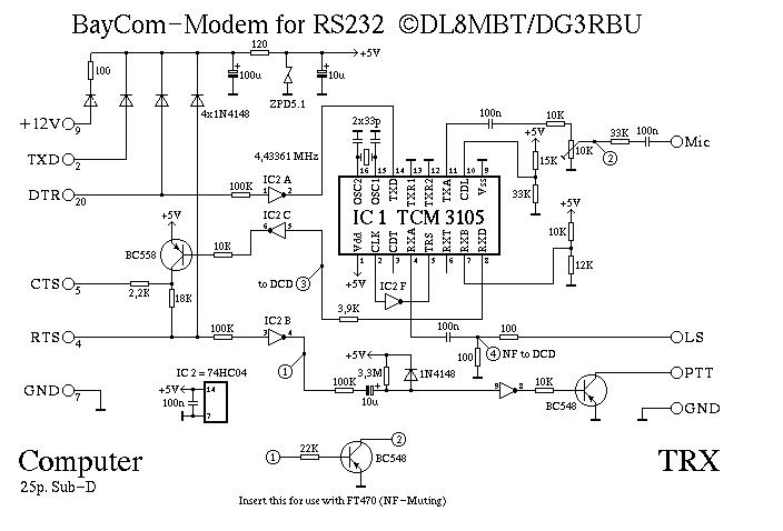 Schematic Of A Baycom Packet Modem 02 of 02